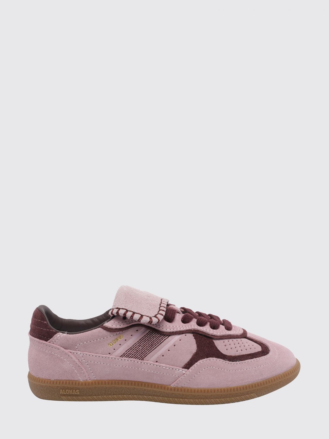 Alohas TB.490 Two-Tone Suede Sneakers with Laminated Logo