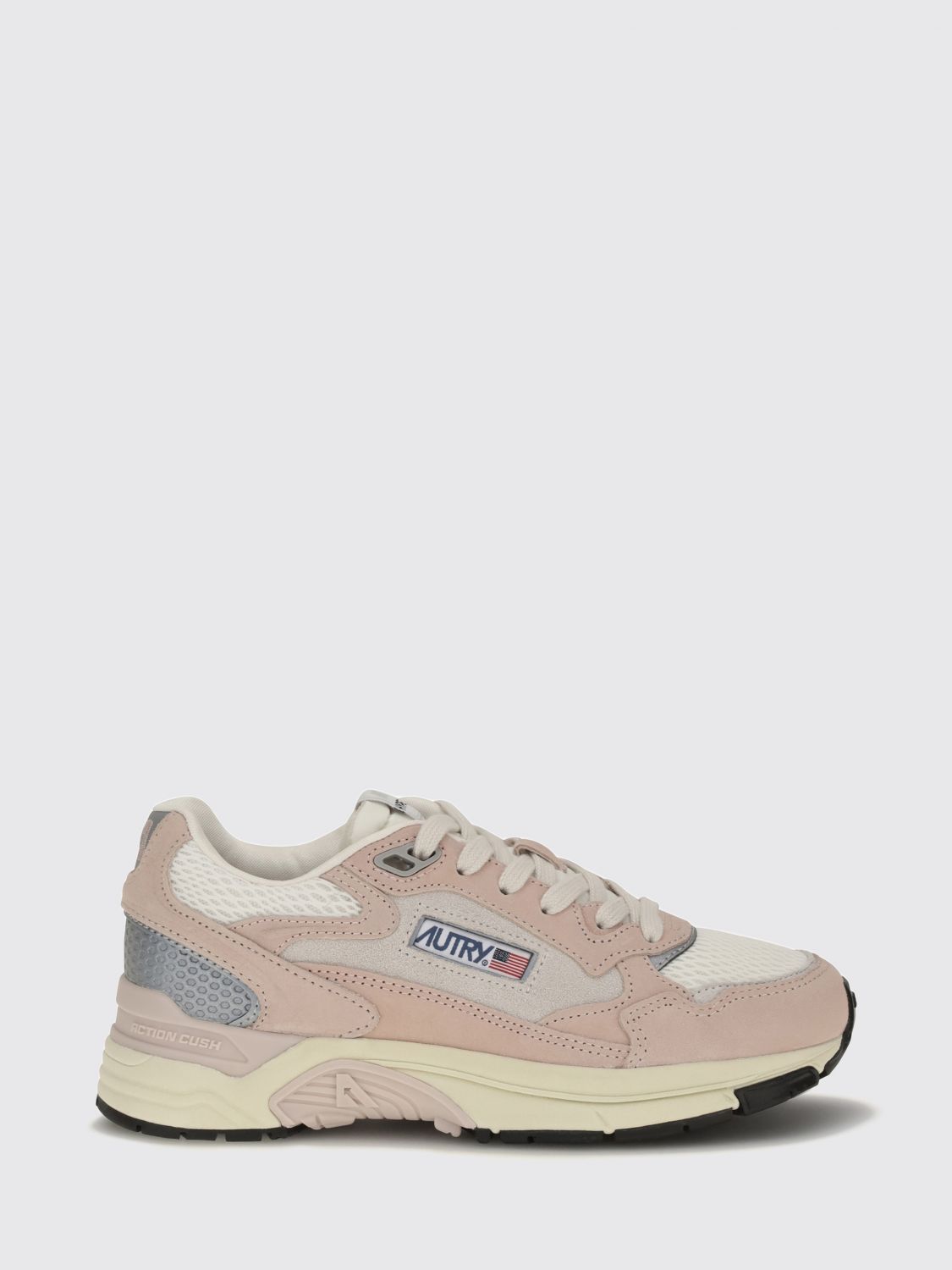AUTRY Sneakers basse Hyperway in pelle e mesh con design bicolore e suola dentellata