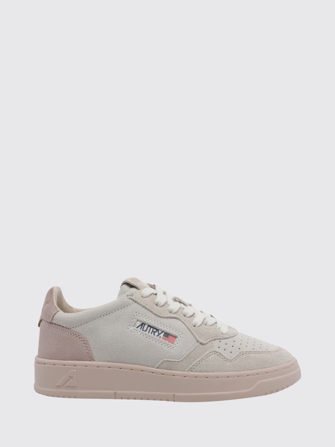 AUTRY Medalist Low Sneaker aus glattem Kalbsleder mit Kontrastdetails