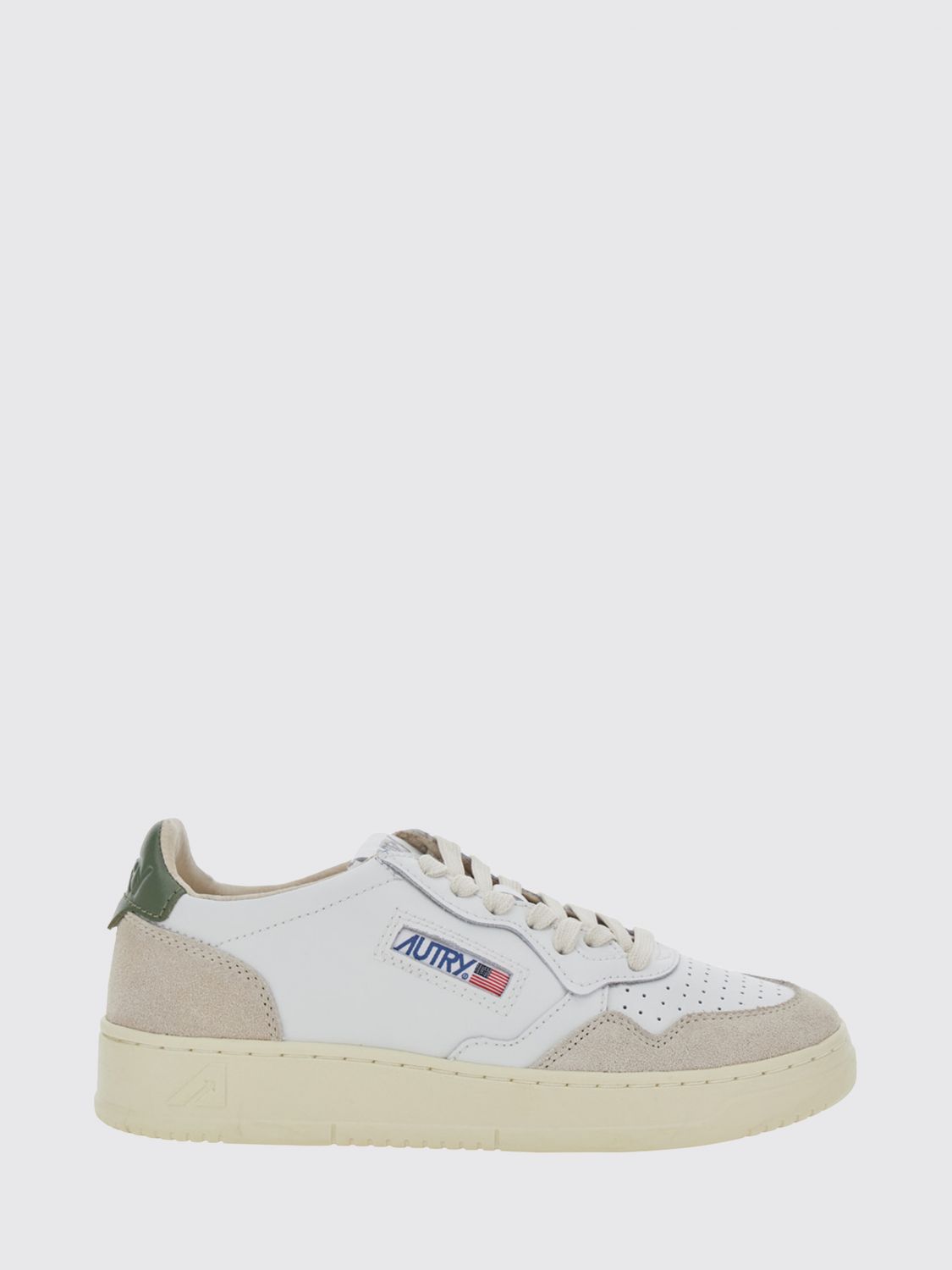 AUTRY Medalist Low Sneaker aus glattem Kalbsleder mit Kontrastdetails