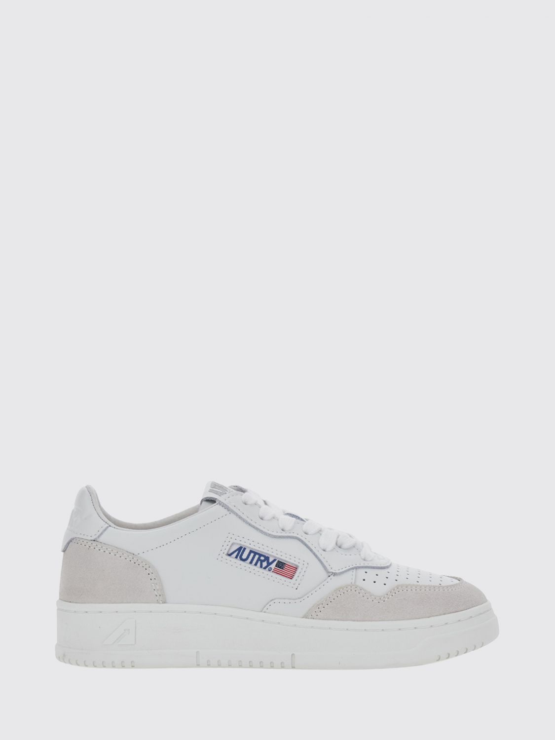 AUTRY Medalist Low Sneaker aus glattem Kalbsleder mit Kontrastdetails