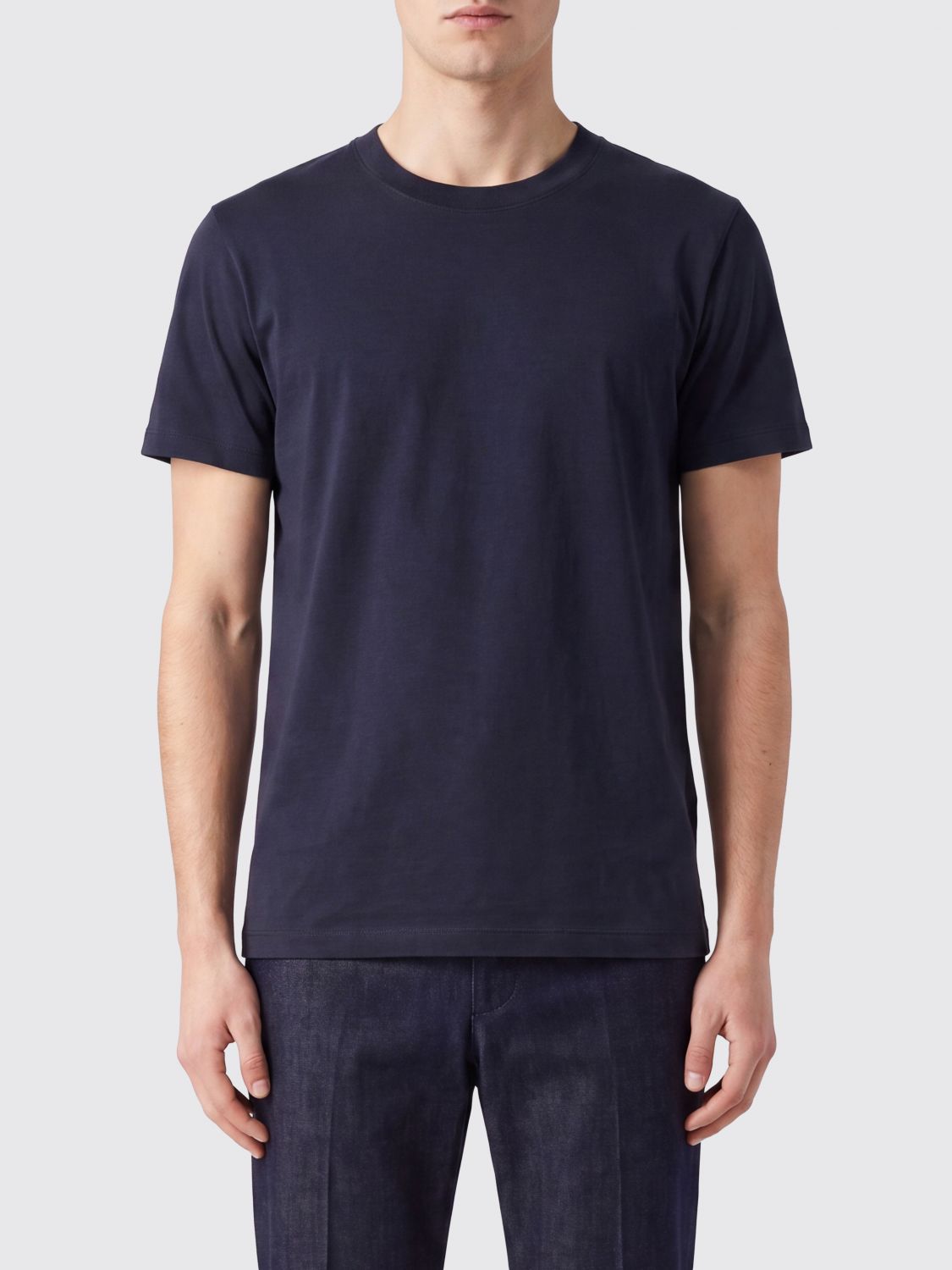 TOM FORD T-Shirt mit Rundhalsausschnitt aus Lyocell- und Baumwollmischung