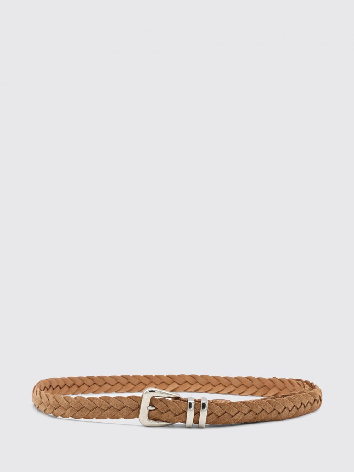 BRUNELLO CUCINELLI Braided Suede Calfskin Belt
