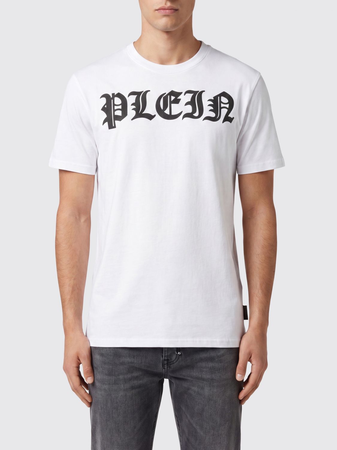 PHILIPP PLEIN T-shirt Gothic in cotone con stampa grafica e logo a contrasto