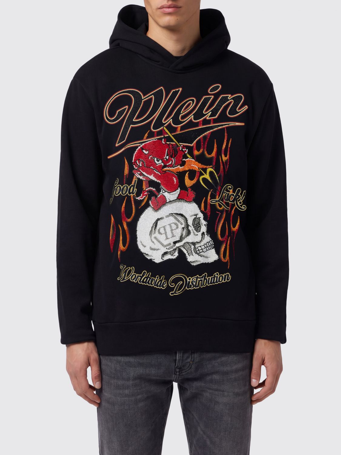 PHILIPP PLEIN Felpa Uomo colore Nero