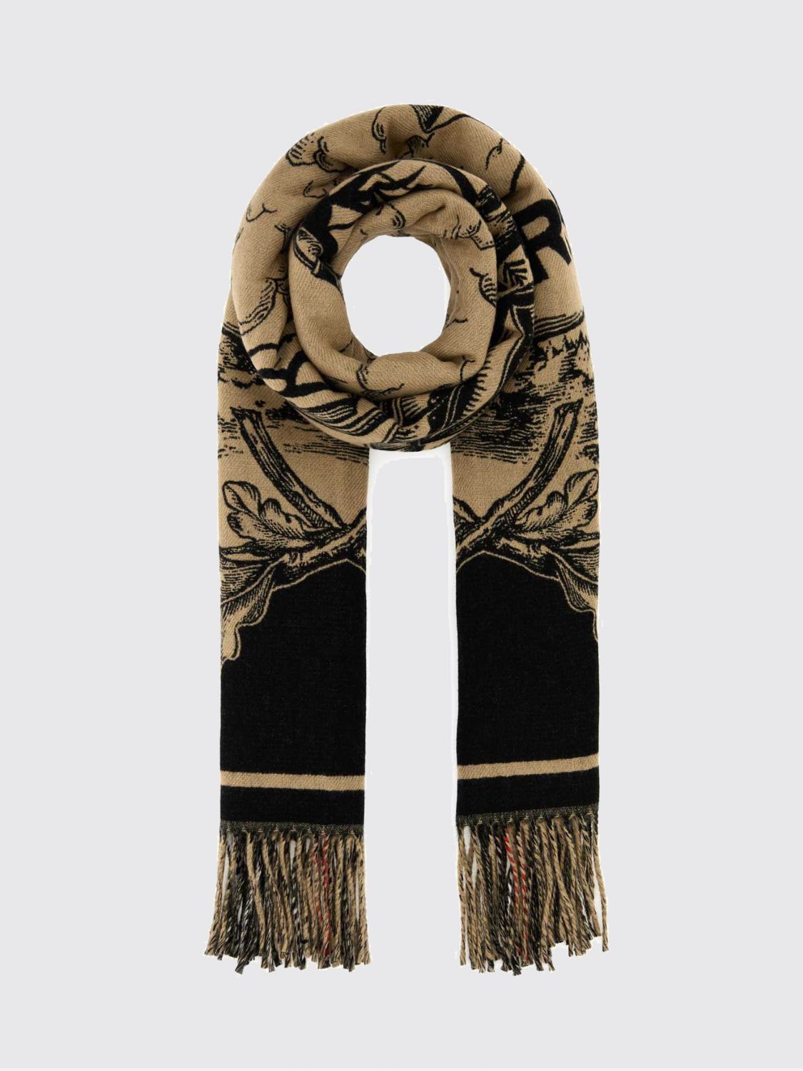 BURBERRY Scarf Woman color Multicolor