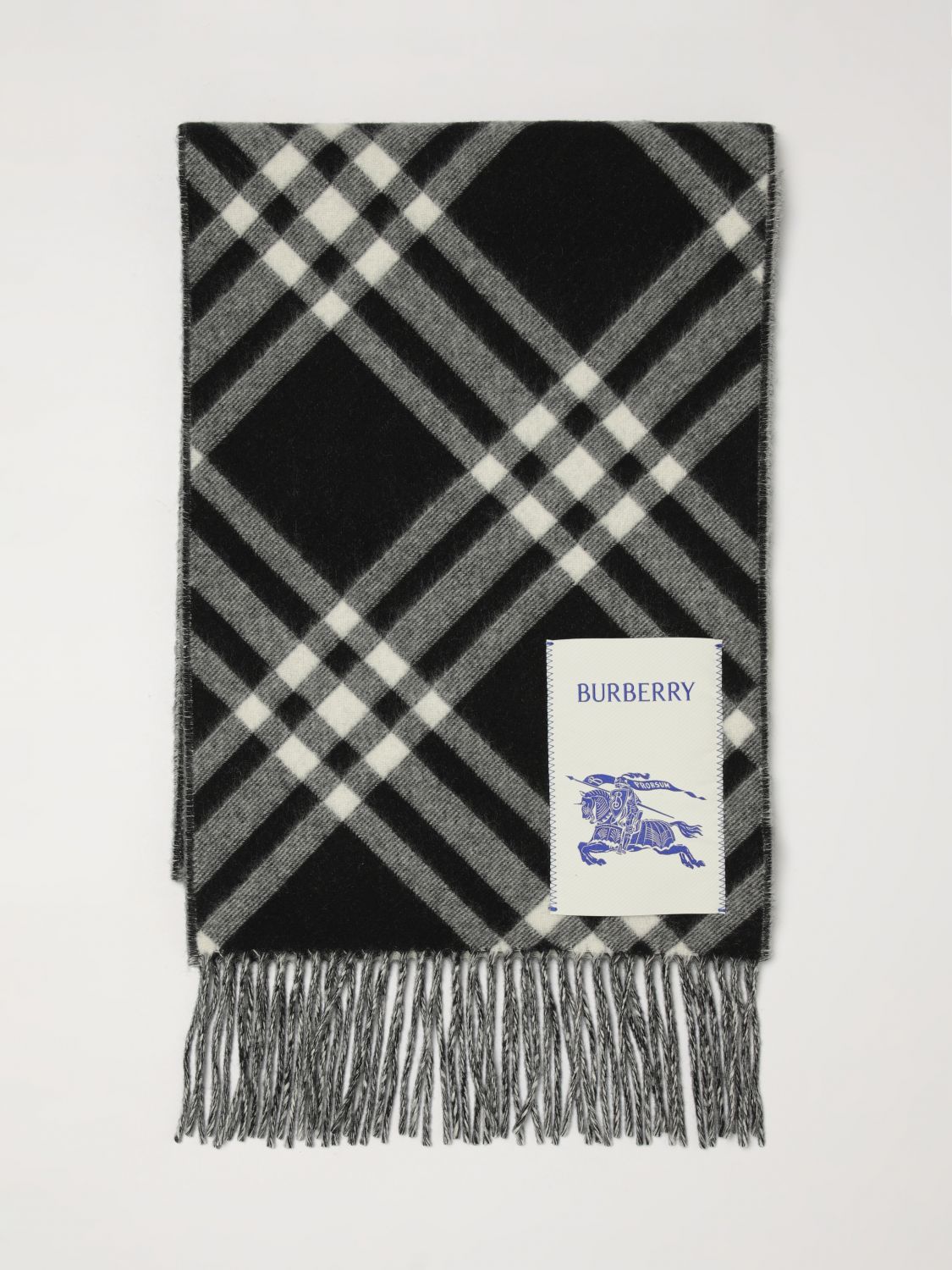BURBERRY Scarf Men color Black
