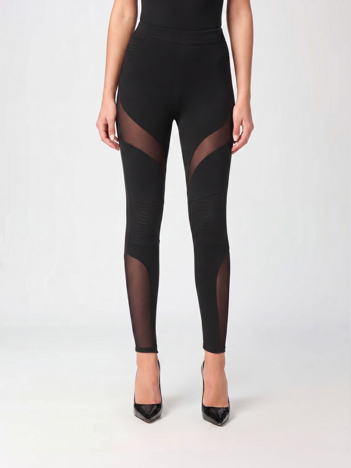 PHILIPP PLEIN Leggings a vita alta in jersey tecnico con dettagli ricamati
