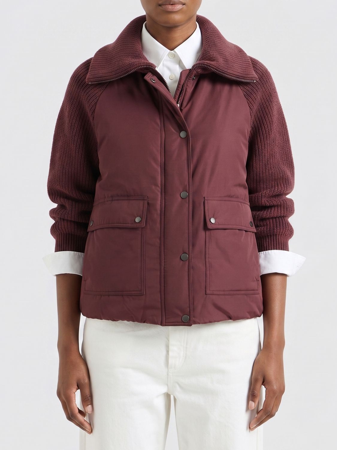 BRUNELLO CUCINELLI Jacket Woman color Brown