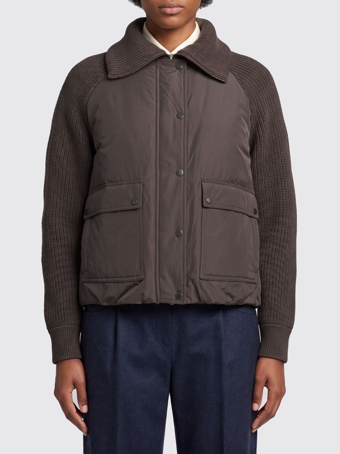 BRUNELLO CUCINELLI Jacket Woman color Plum