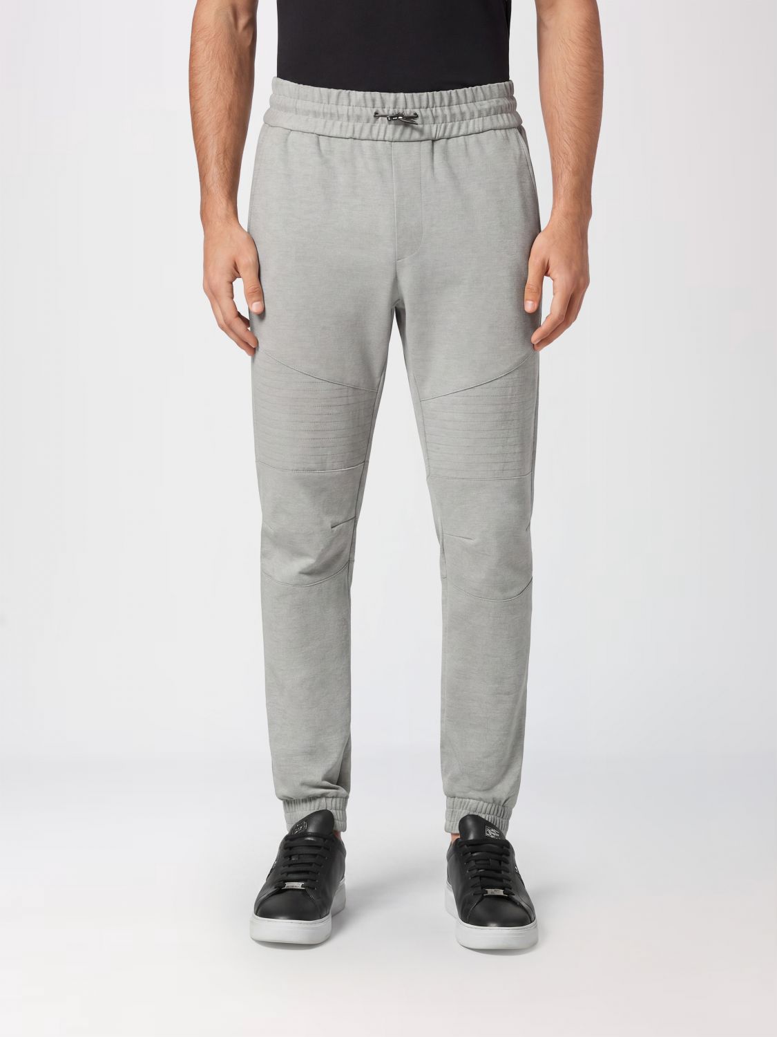 PHILIPP PLEIN Jersey Jogging Trousers with Elasticated Drawstring Waist