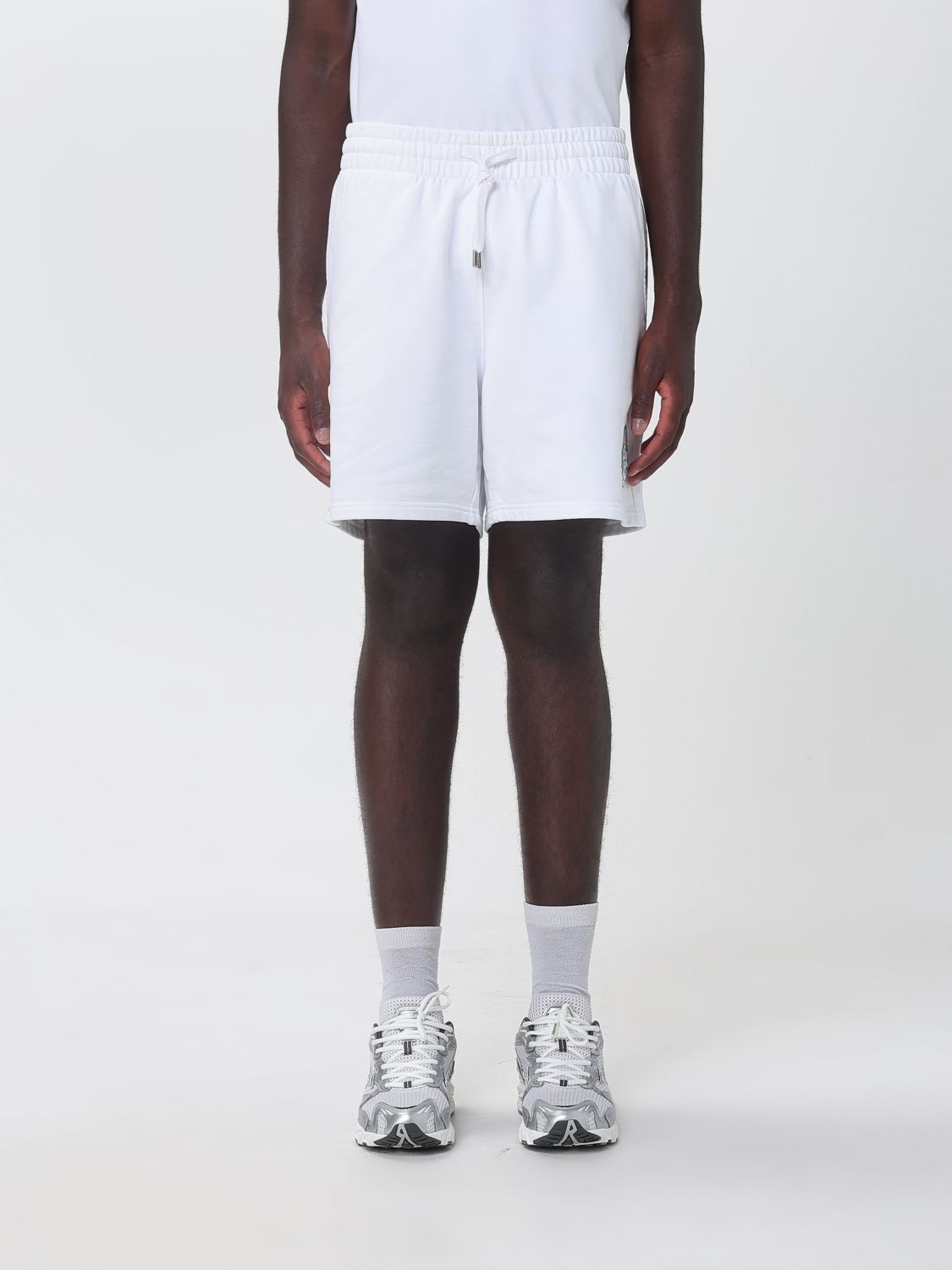 CASABLANCA Shorts jogging in cotone organico con coulisse in vita