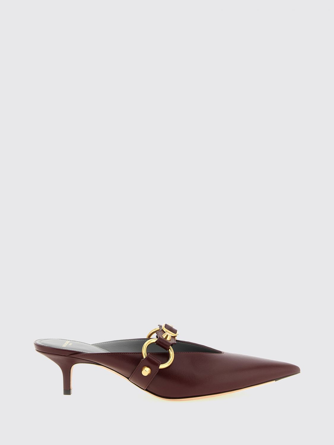 BALENCIAGA Mules City in pelle di vitello con borchie e tacco a spillo medio