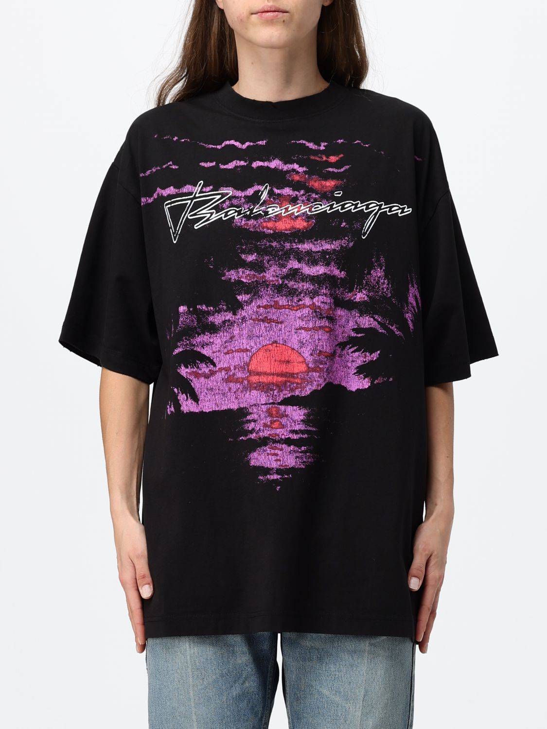 BALENCIAGA T-Shirts Donna colore Nero