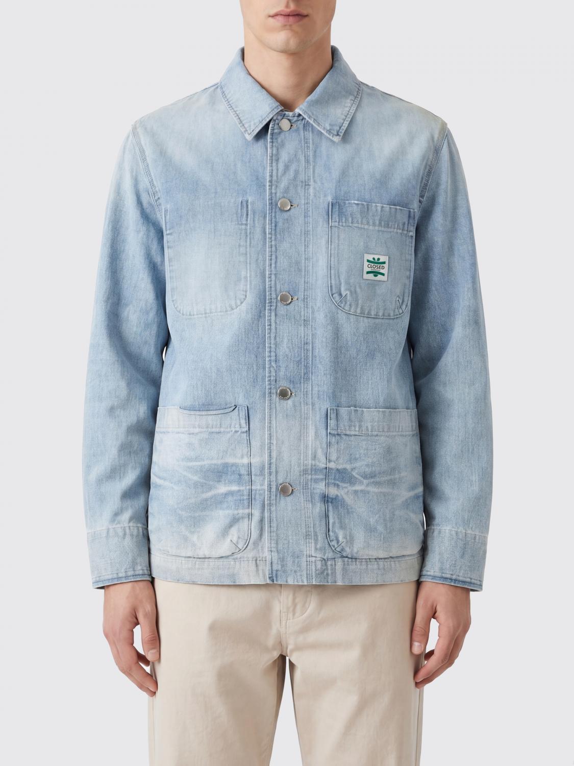 CLOSED Shirt Jacket in Organic Cotton Denim with Patch Pockets