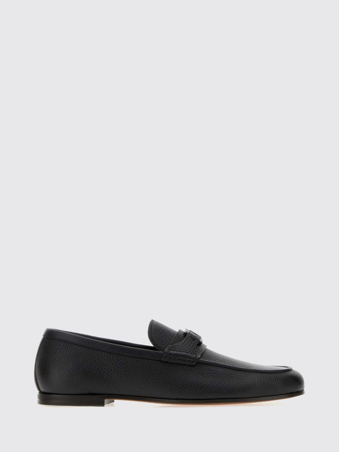 VALENTINO GARAVANI VLogo Signature Loafers in Grained Calfskin Leather