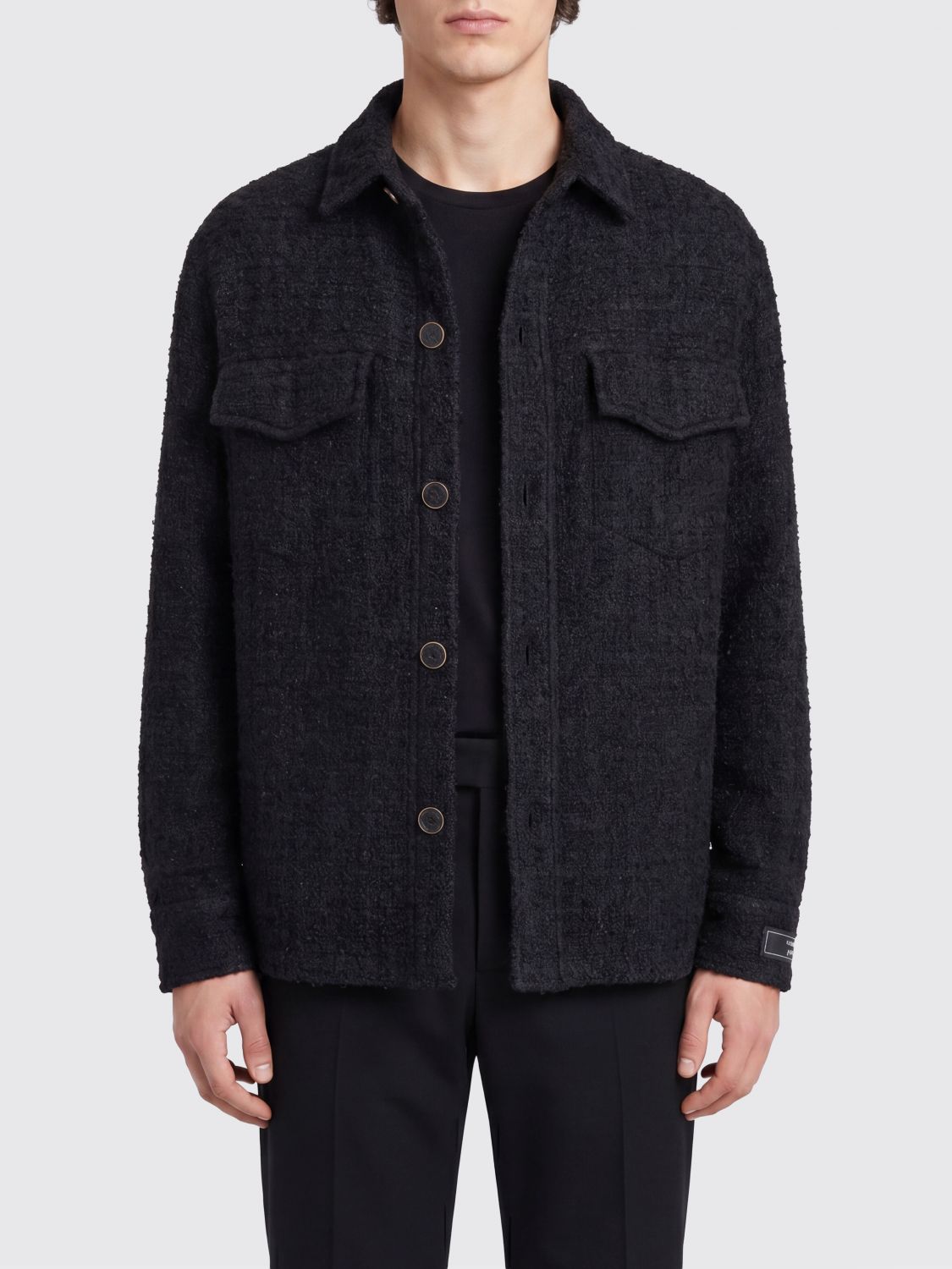 BALMAIN Shirt Men color Black