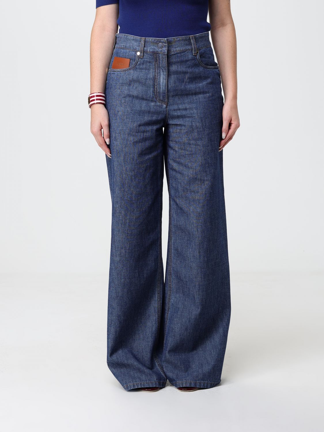 FENDI Jeans Donna colore Blue Navy