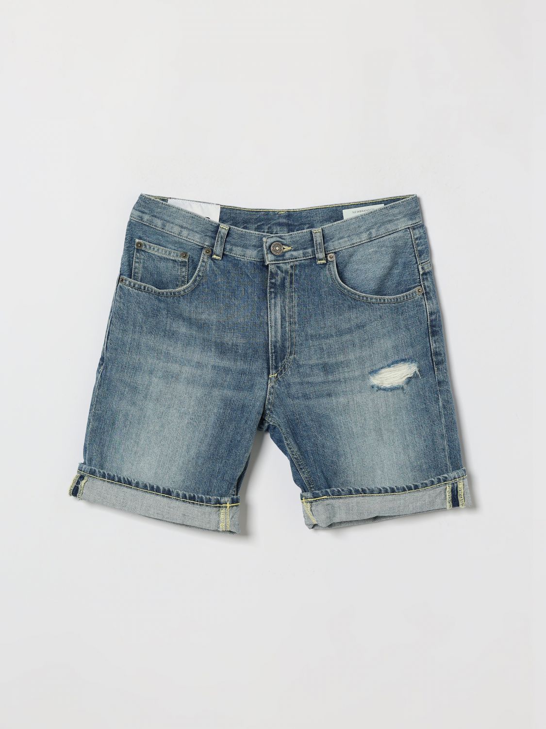 DONDUP KIDS Pantaloncini da bambino in denim di cotone a cinque tasche