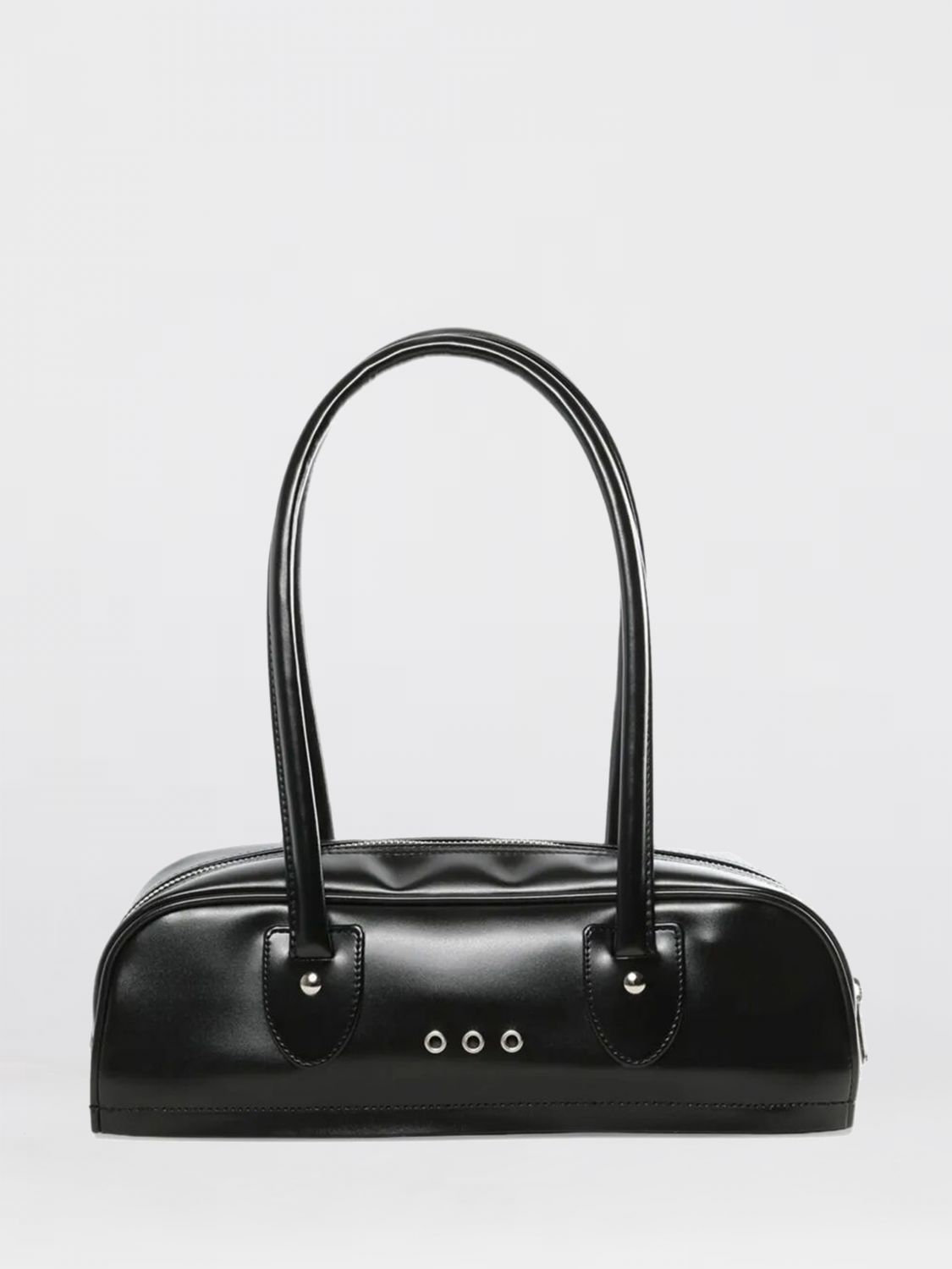COMME DES GARÇONS Calfskin Leather Shoulder Bag with Metal Eyelets　COMME DES GARÇONS メタルアイレット付きカーフスキンレザーショルダーバッグ COMME