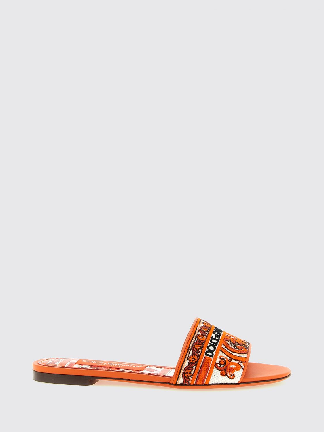 DOLCE & GABBANA Heeled Sandal Woman color Orange