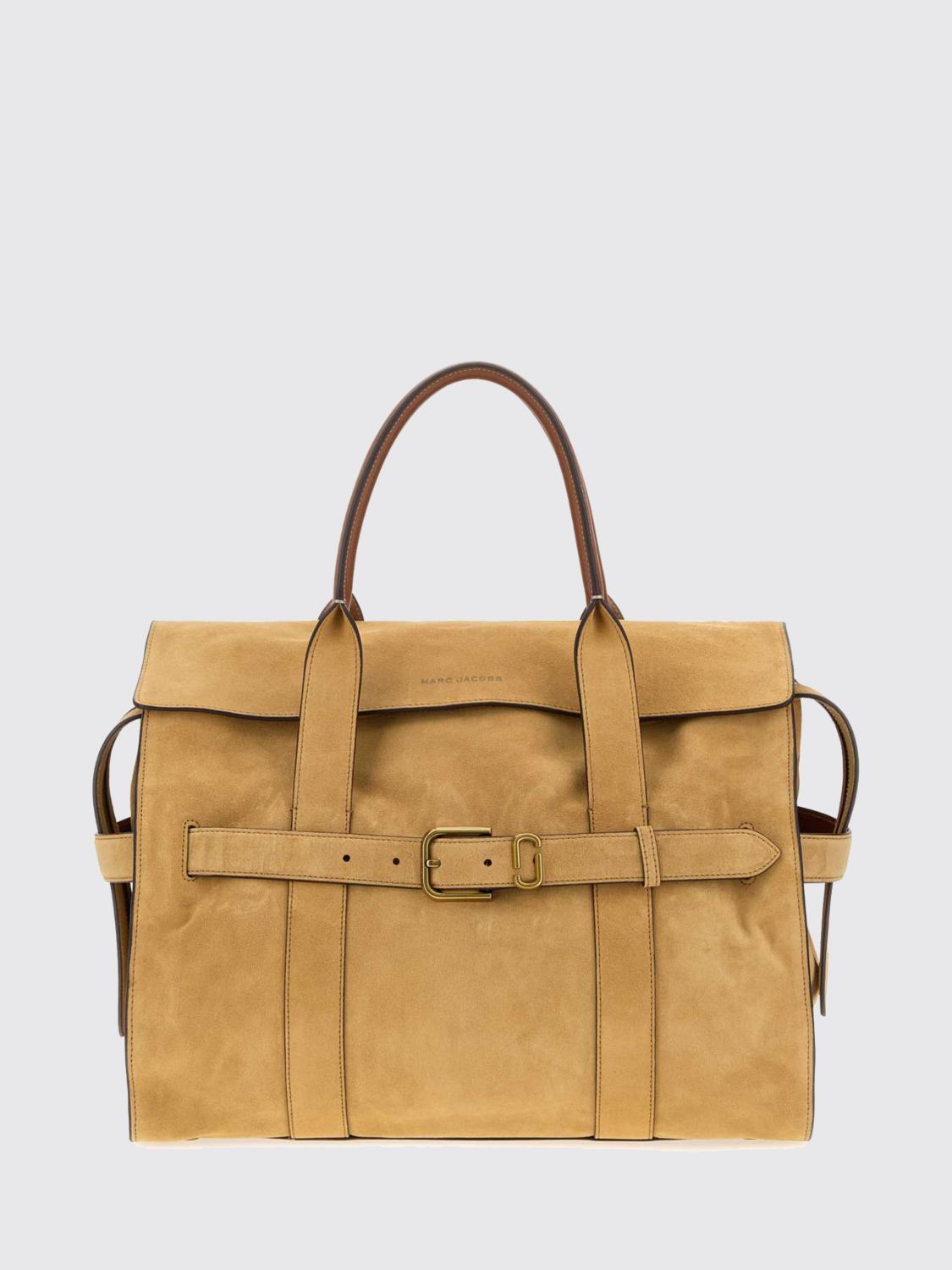 MARC JACOBS The Dakota Large Suede Tote Bag with Logo