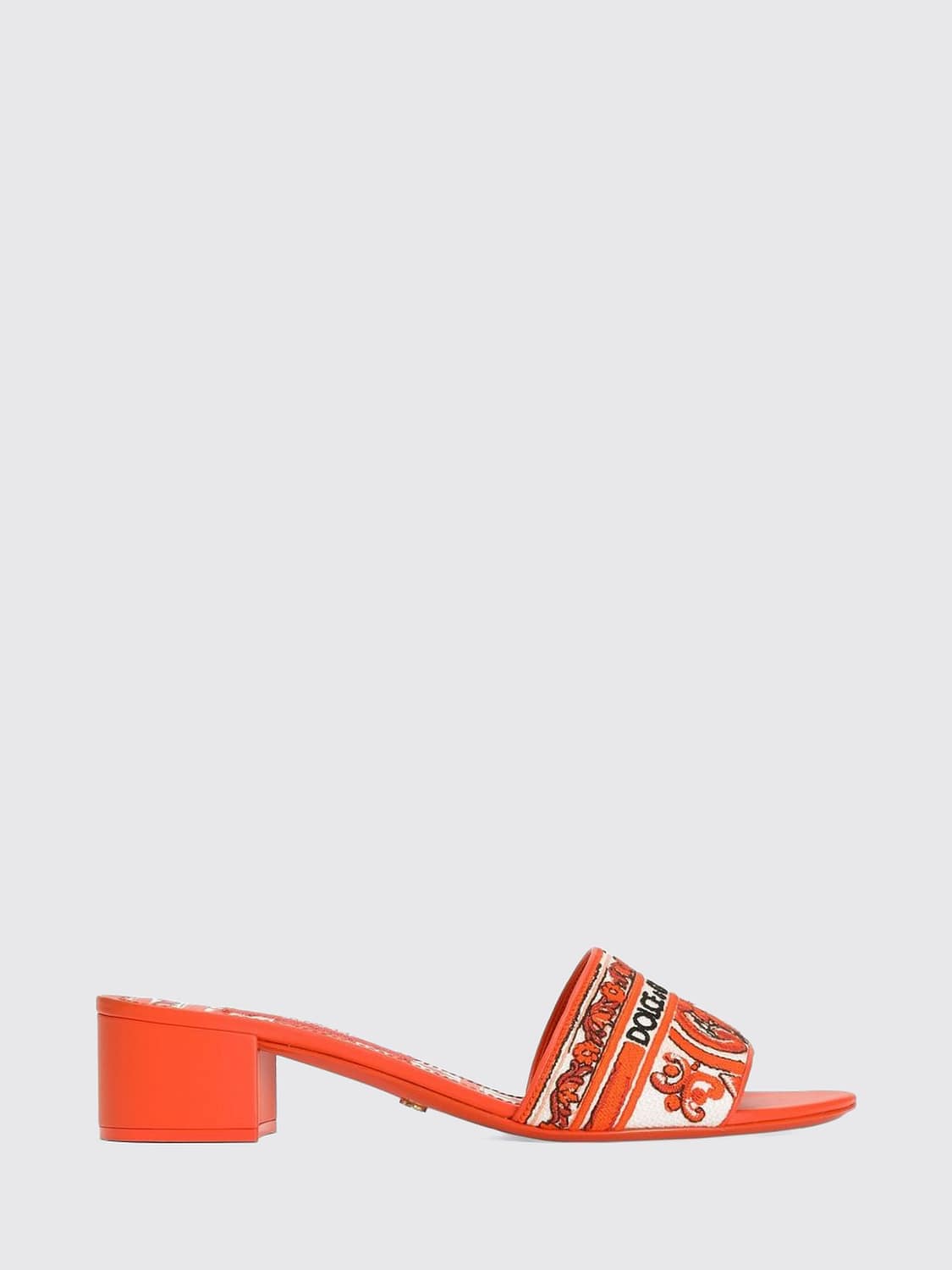 DOLCE & GABBANA Heeled Sandal Woman color Orange