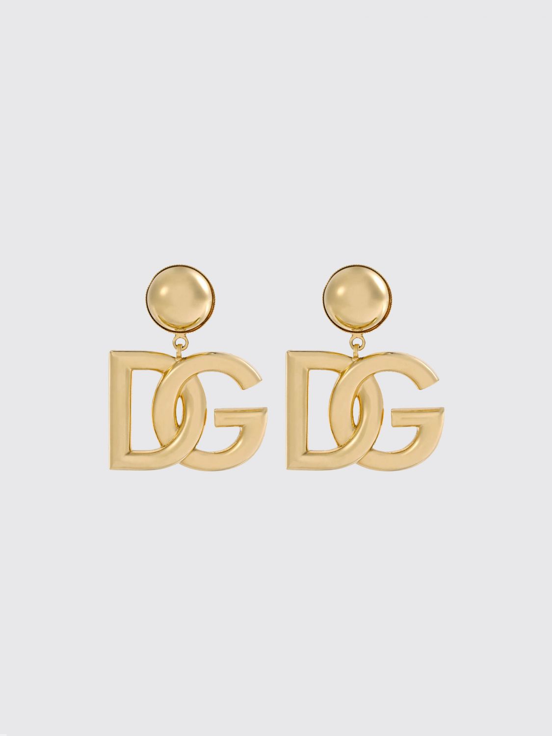 Dolce & Gabbana DG Logo Gold-Tone Brass Earrings · OS