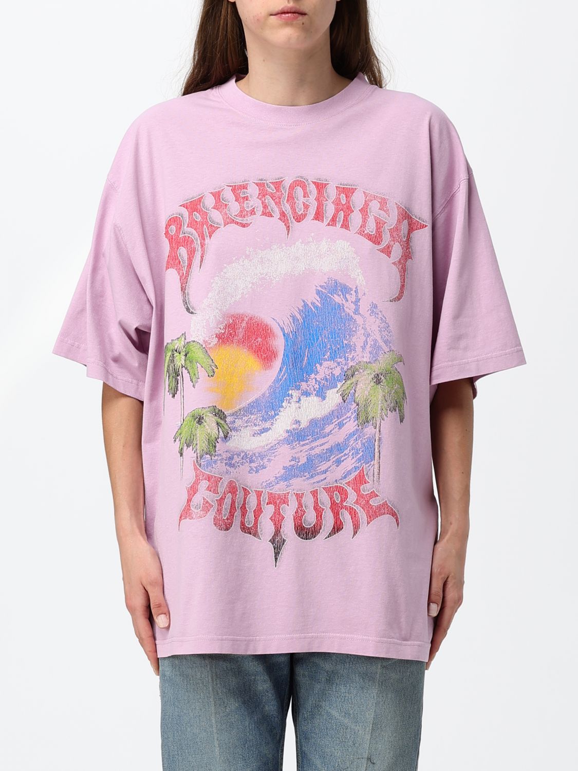 BALENCIAGA T-Shirts Donna colore Rosa