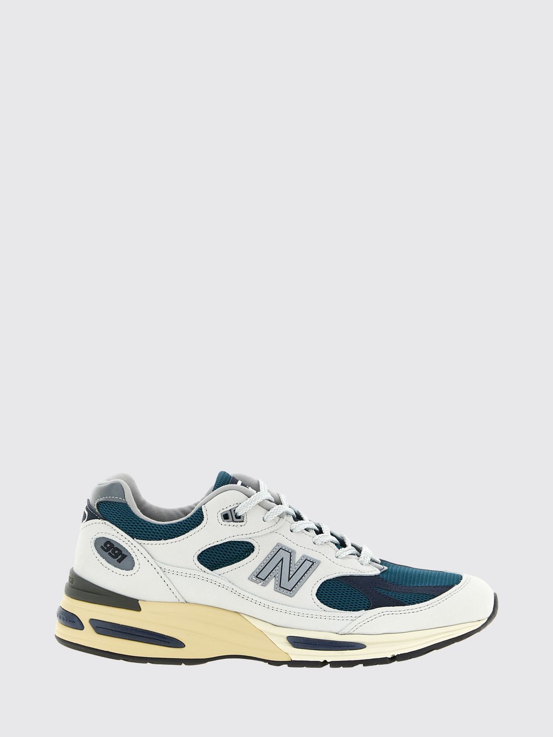 NEW BALANCE Sneakers Made in UK 991v2 in pelle e mesh bicolore