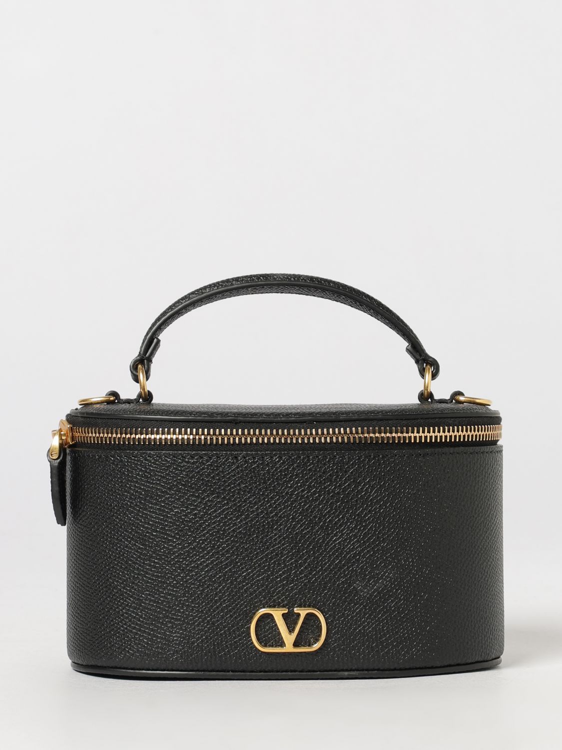 VALENTINO GARAVANI Vanity Minitasche aus genarbtem Leder mit VLogo Signature