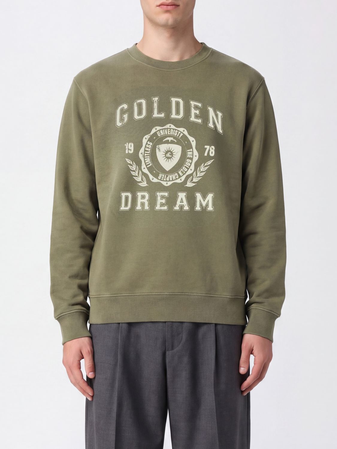 GOLDEN GOOSE Sweatshirt Men color Green