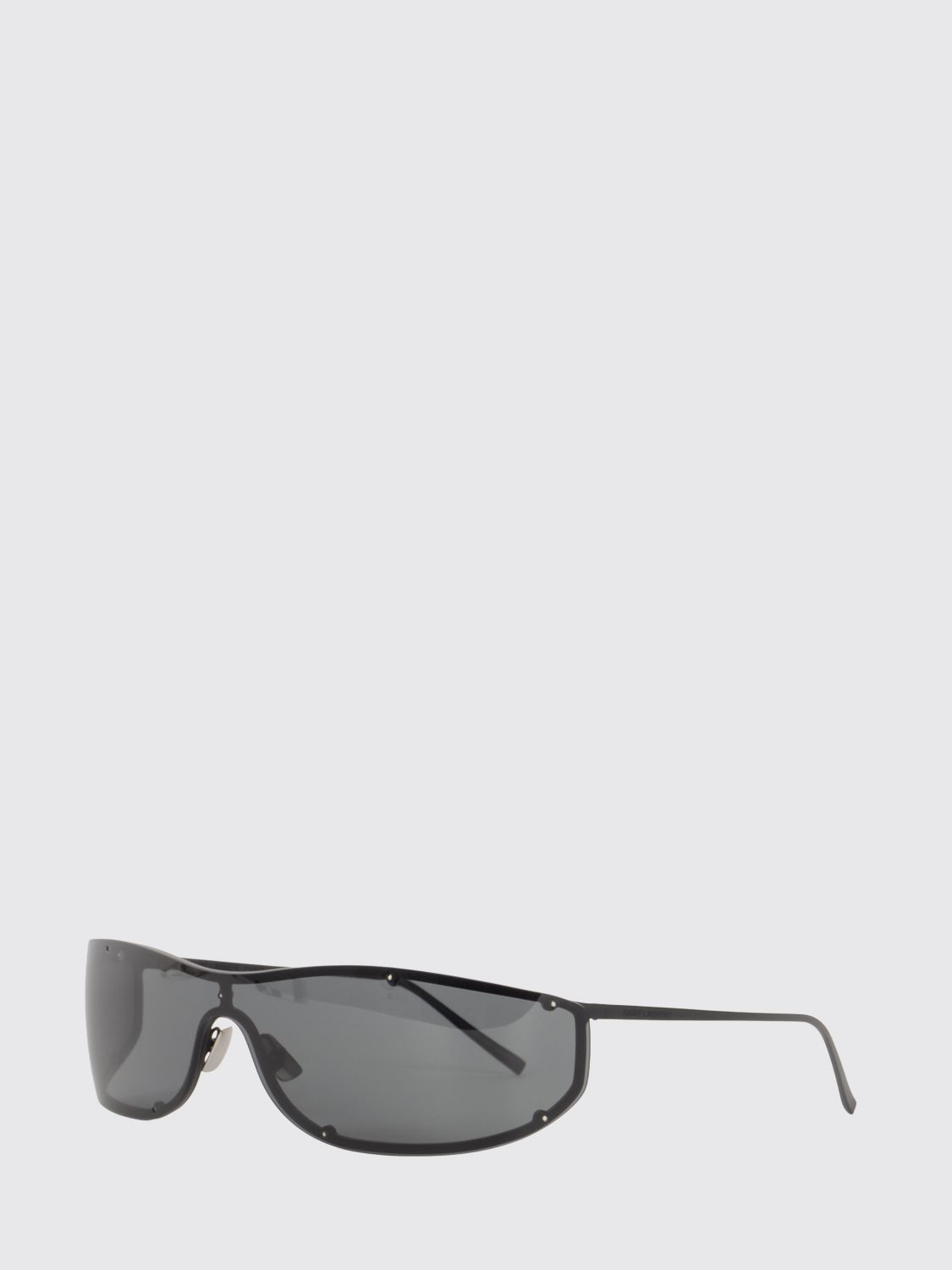 SAINT LAURENT Metal Mask Sunglasses with Nylon Lenses