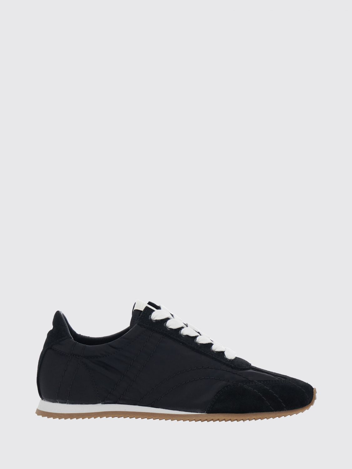 TOTEME Bicolor Recycled Nylon and Suede Sneakers