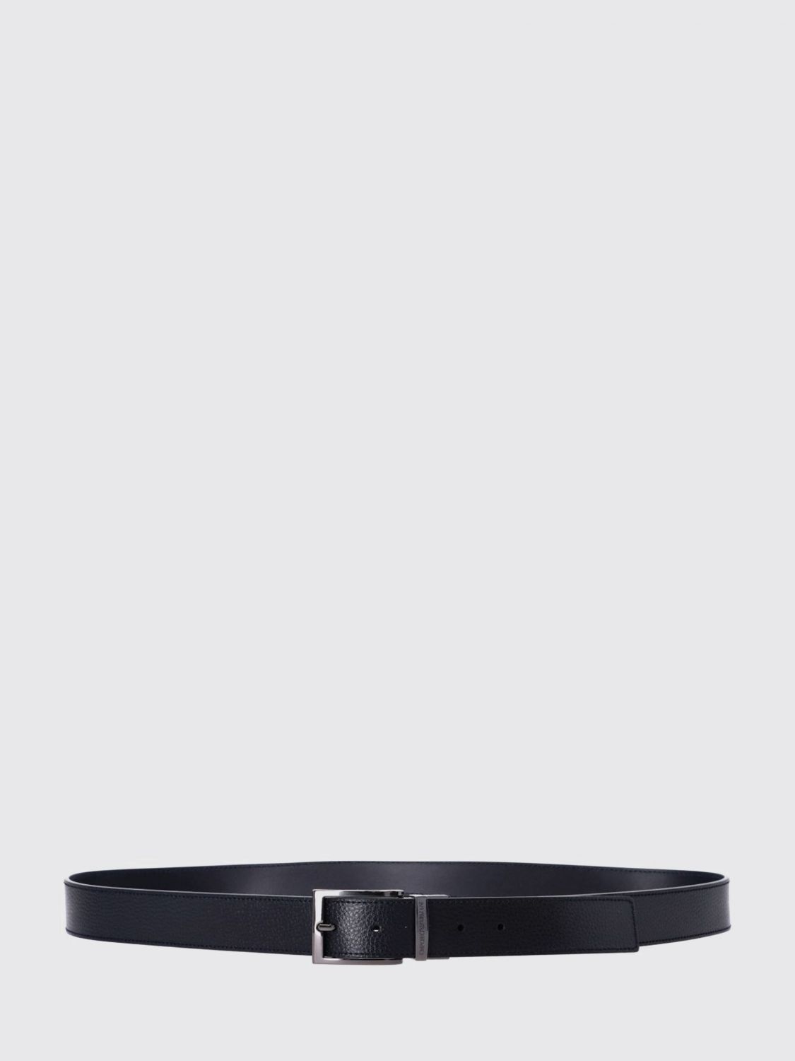 EMPORIO ARMANI Wendbarer und verstellbarer Ledergürtel mit Logoschnalle