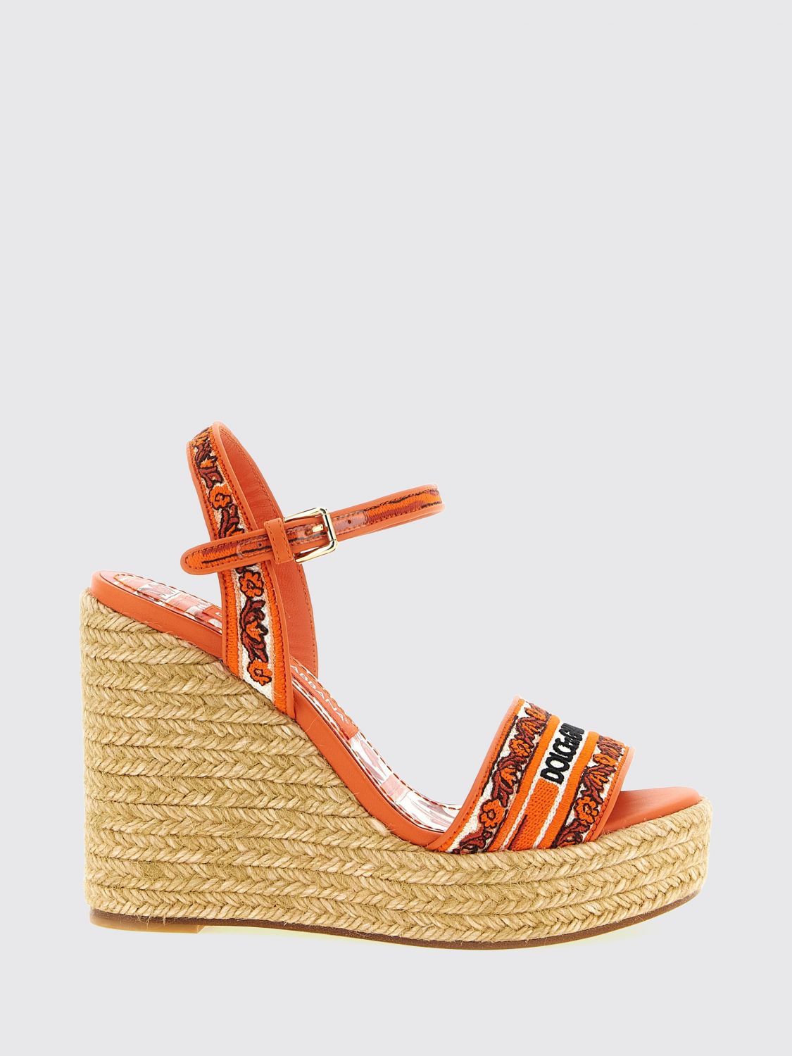 DOLCE & GABBANA Wedge Shoes Woman color Orange