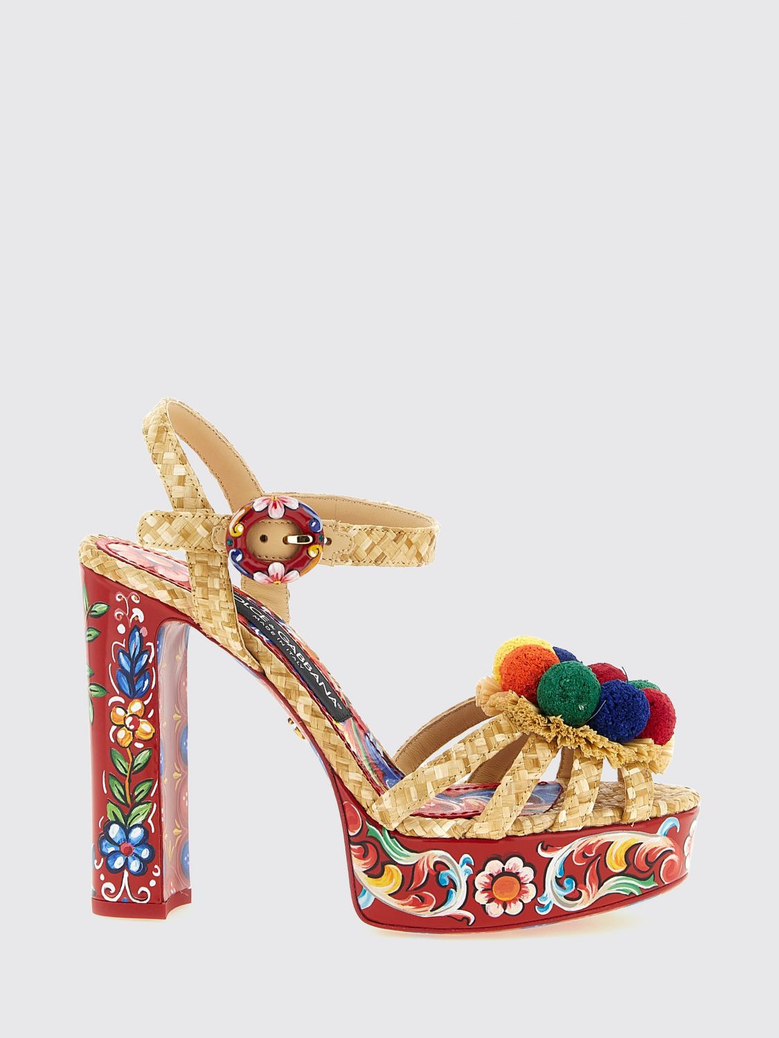 DOLCE & GABBANA Sandali Con Tacco Donna colore Fantasia
