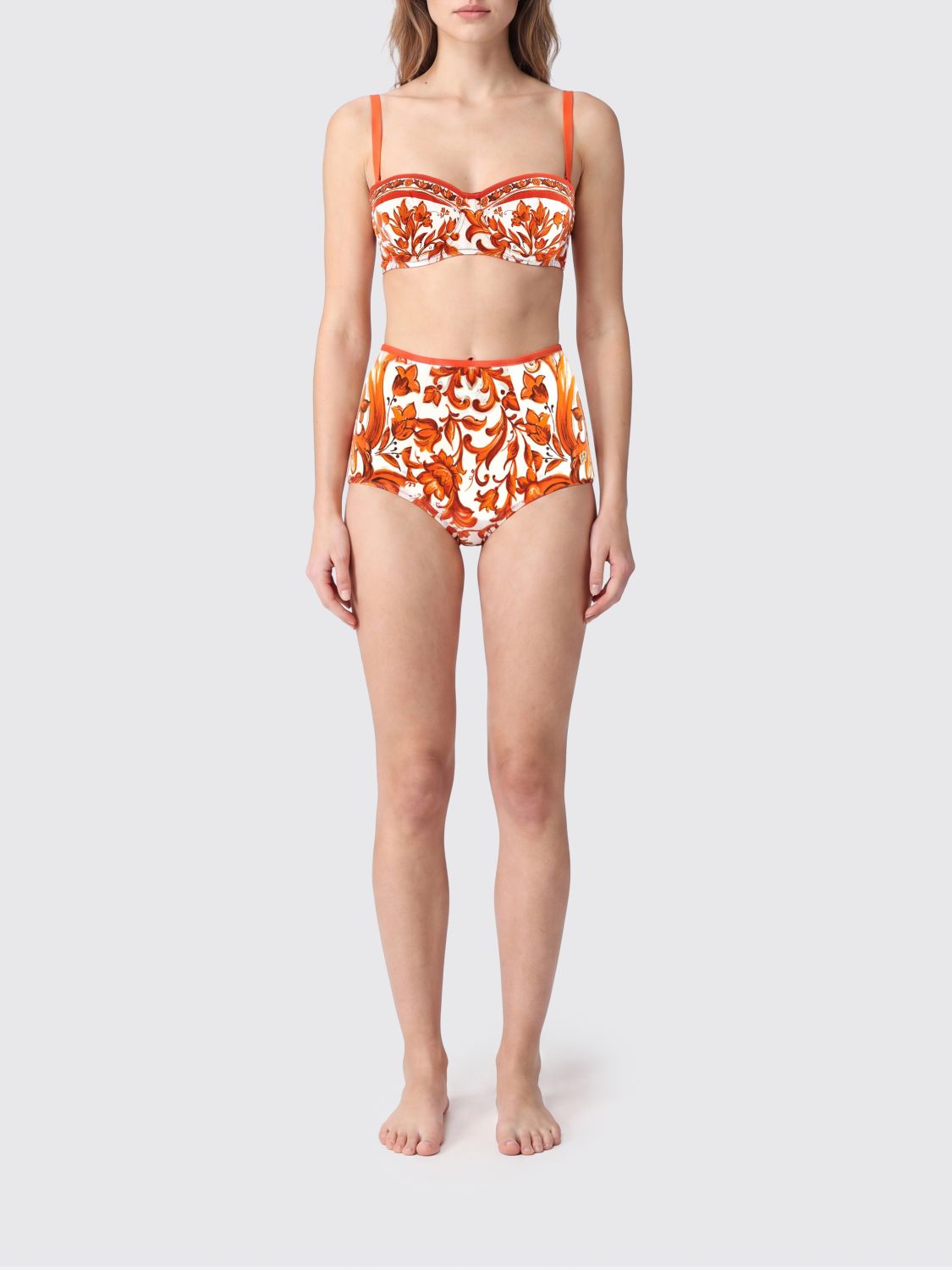 DOLCE & GABBANA Swimsuit Woman color Orange