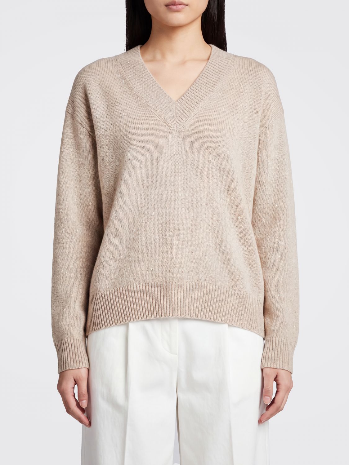 BRUNELLO CUCINELLI Sweater Woman color Beige