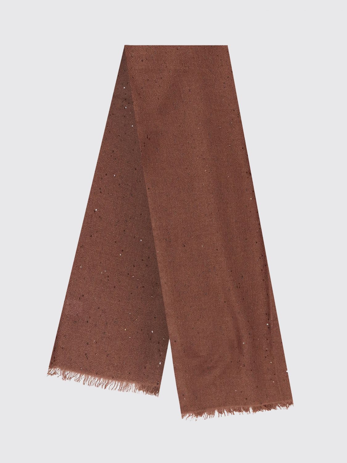 BRUNELLO CUCINELLI Neck Scarf Woman color Brown