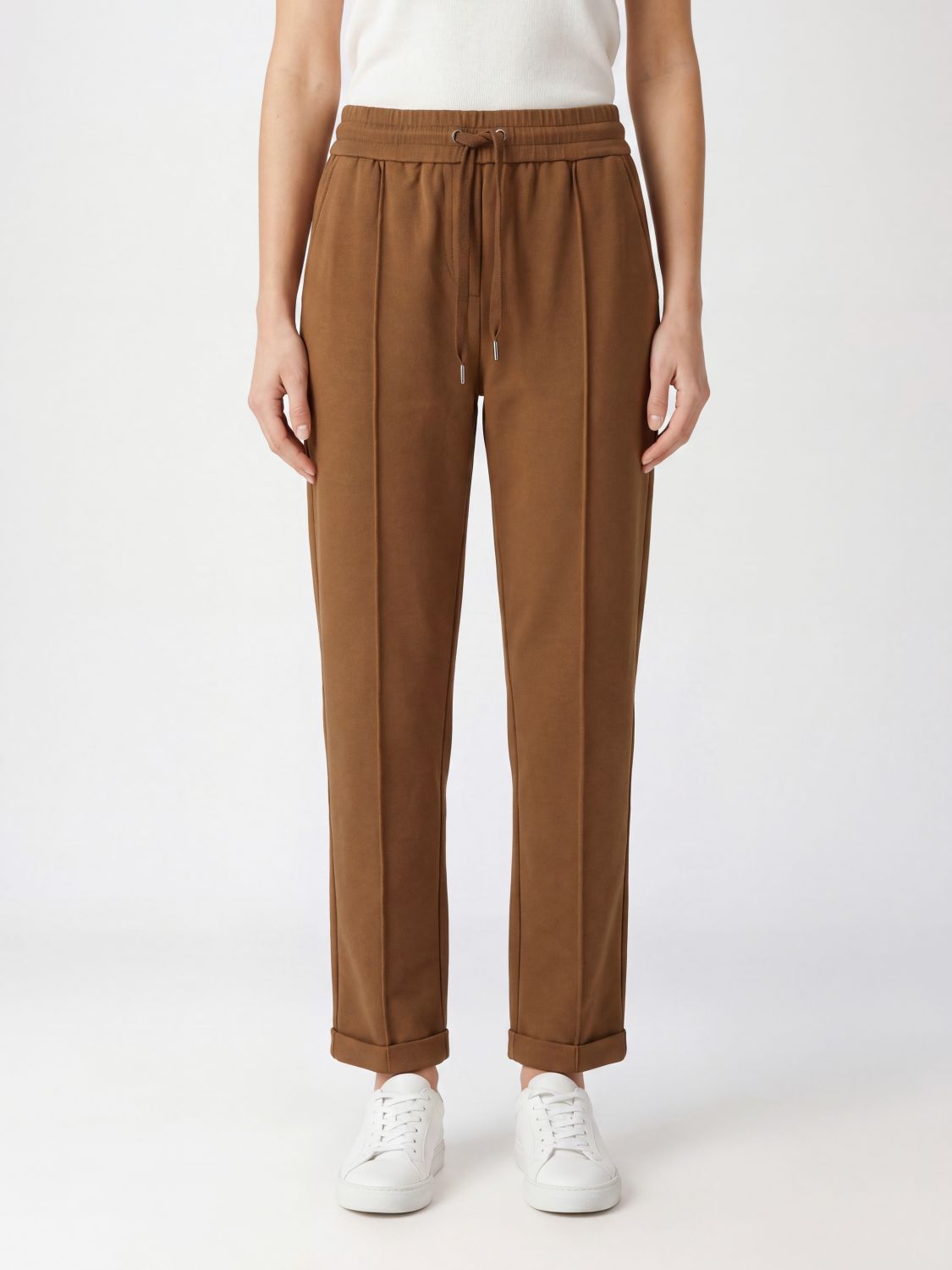 BRUNELLO CUCINELLI Pants Woman color Brown