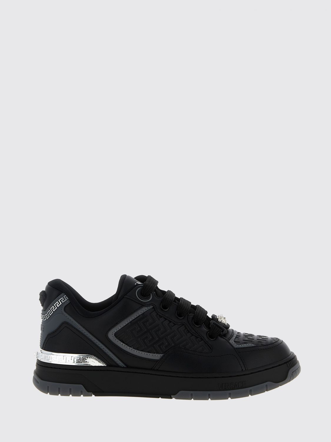 VERSACE Biggie Basket Sneaker aus Kalbsleder mit Medusa-Logo