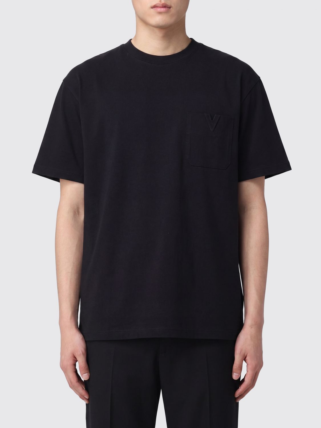 VALENTINO VLogo Signature Cotton-Blend T-Shirt with Patch Pocket
