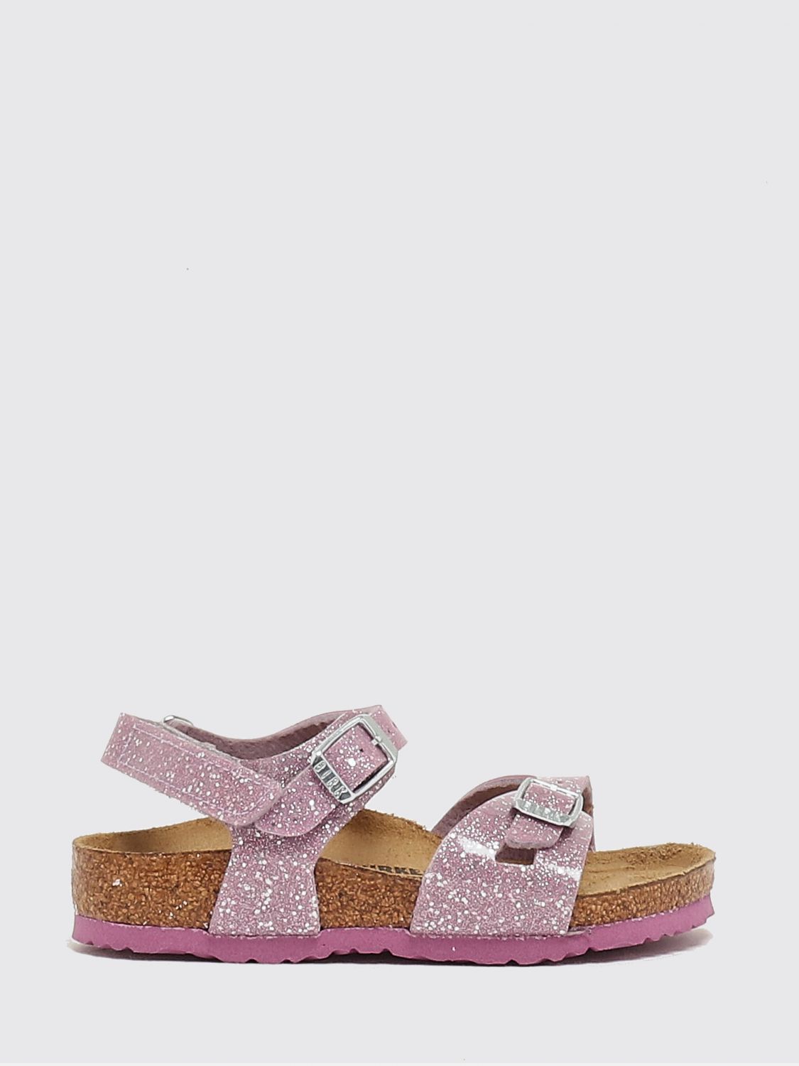 BIRKENSTOCK Sandali Rio da bambina in Birko-Flor con finitura glitter
