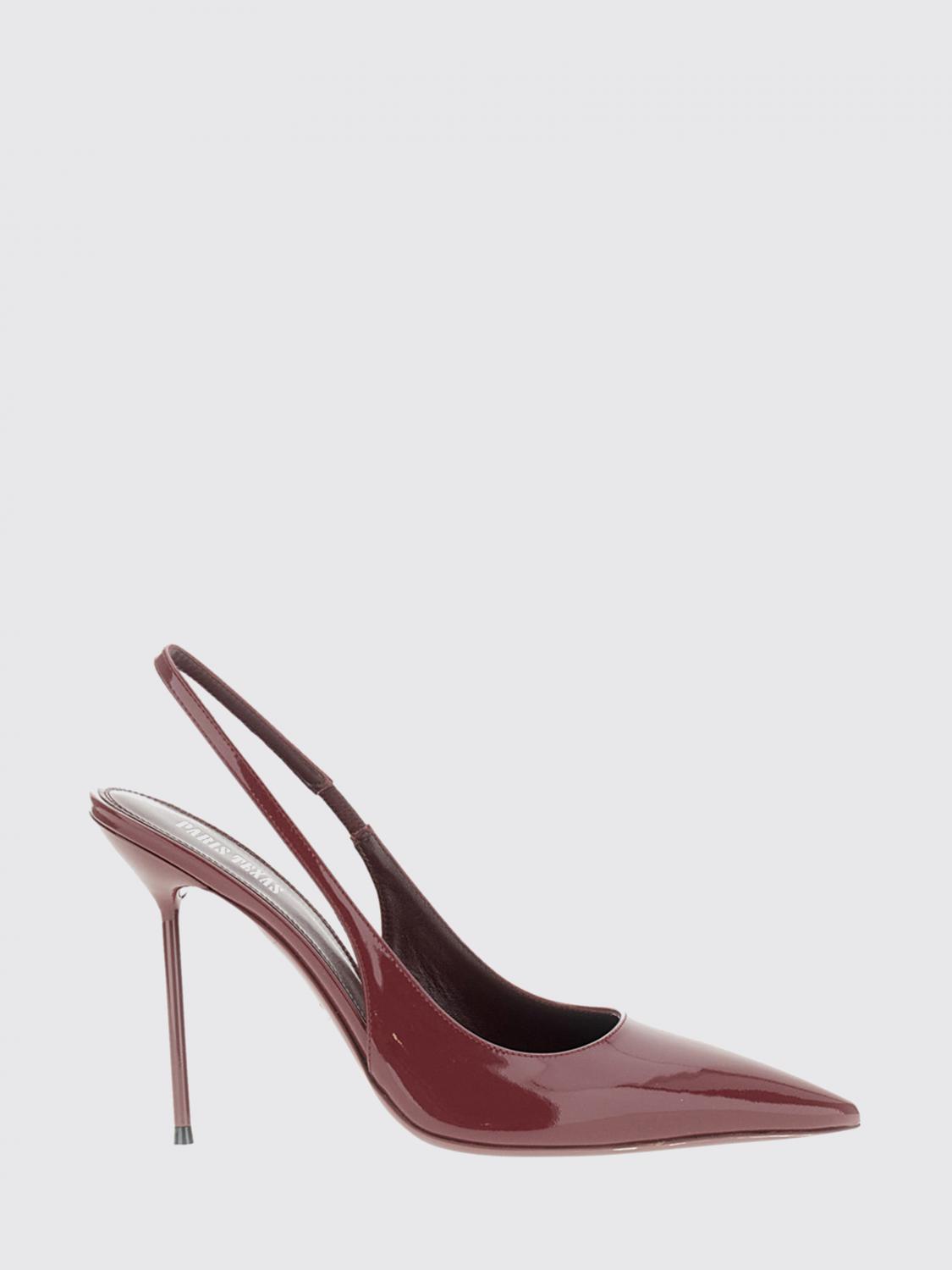 PARIS TEXAS Lidia Patent Leather Slingback Pumps with High Heel
