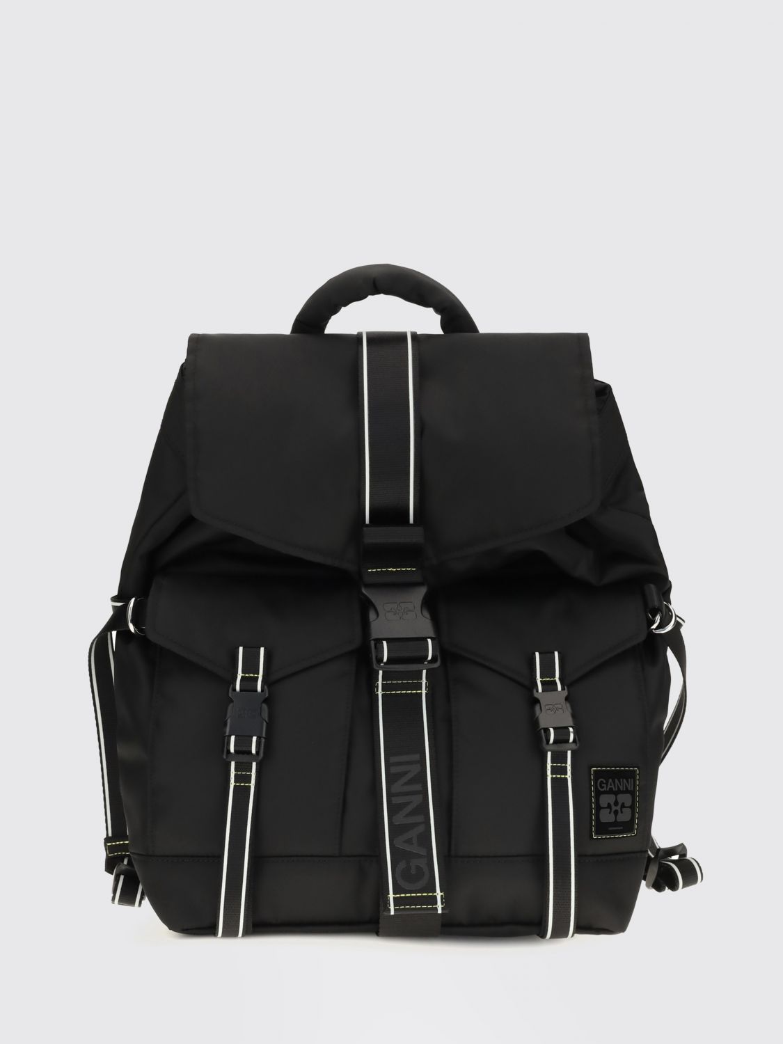 GANNI Backpack Woman color Black