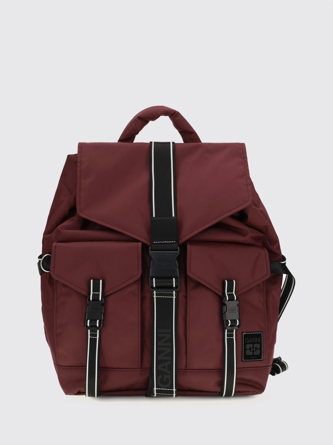GANNI Backpack Woman color Wine