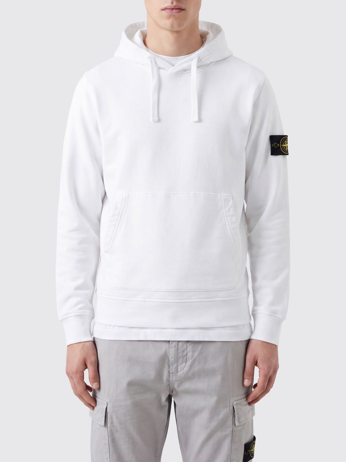 STONE ISLAND Relaxed-Fit Hoodie aus Baumwolle mit Kängurutasche