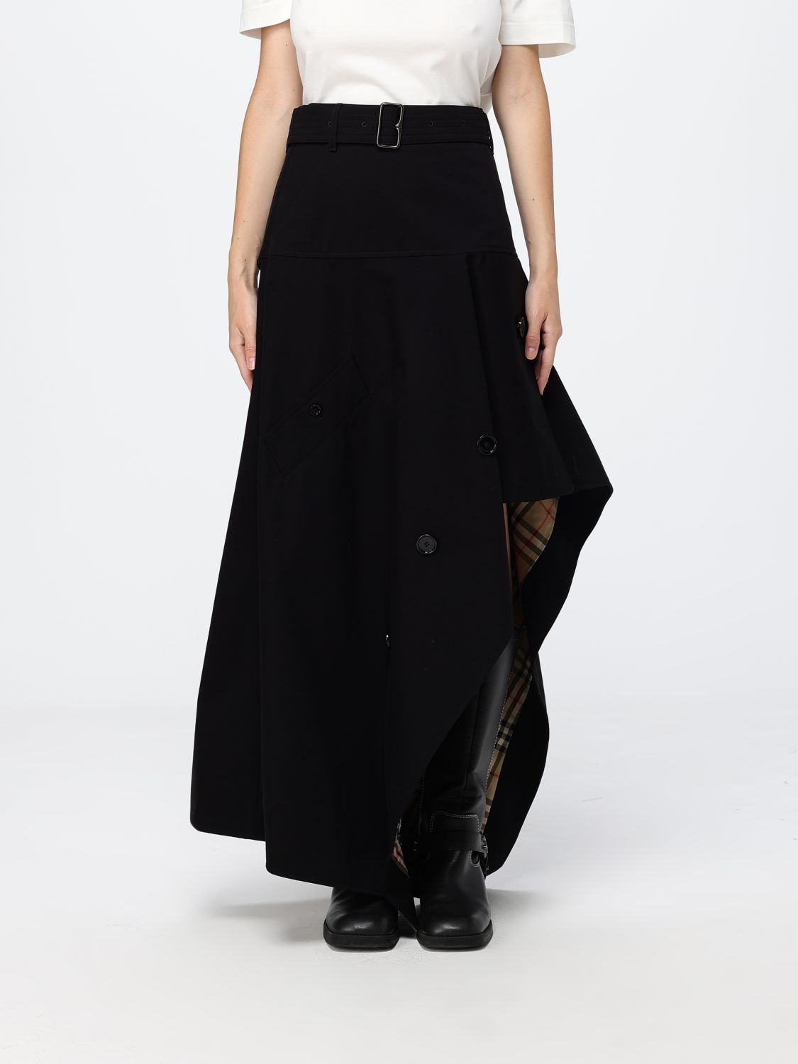 BURBERRY Skirt Woman color Black