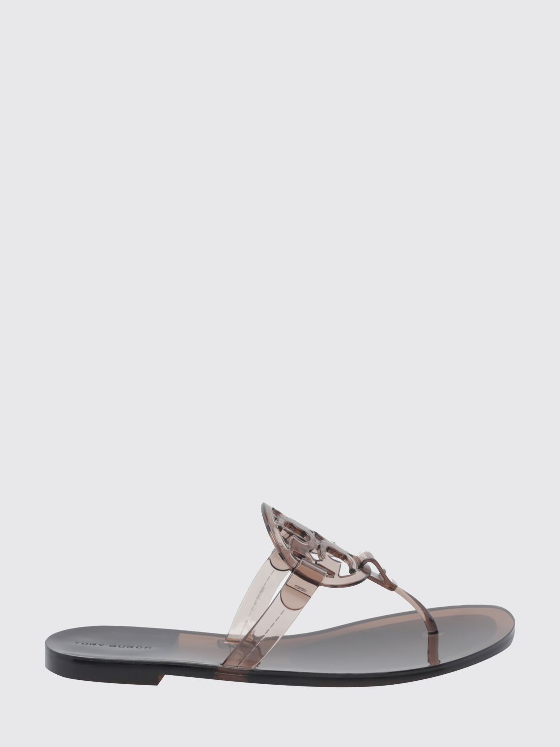 TORY BURCH Miller Jelly Thong Sandals in TPU with Carved Double T Logo　TORY BURCH ミラー ジェリー トング サンダル (TPU) 彫刻ダブル T ロゴ付き TORY